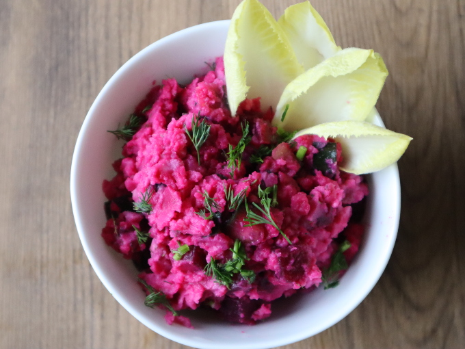 有機ビーツとじゃがいもで作る ピンクのポテトサラダ Organic Recipe オーガニックレシピ