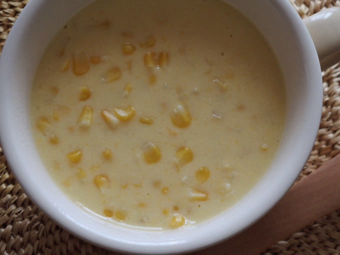 有機生とうもろこしから作る 豆乳仕立ての粒コーンスープ Organic Recipe オーガニックレシピ