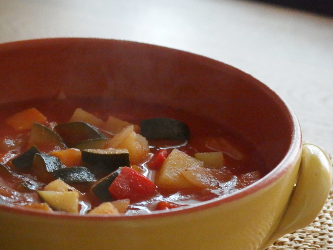 有機野菜とトマトピューレでつくるスープ トマト味のミネストローネ Organic Recipe オーガニックレシピ